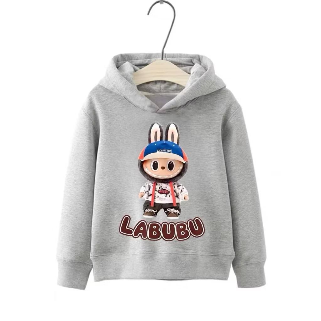 Labubu printed new design hoodie without zipper casual fashion children's clothing top