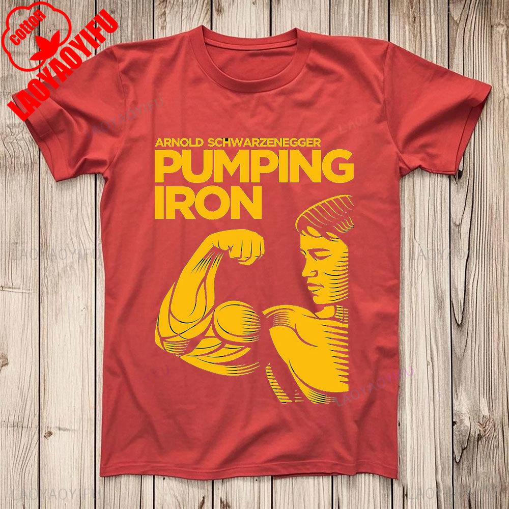 Arnold Schwarzenegger Nikdy se nevzdávej GYM Motivace Top Tričko Bestseller Narozeninový dárek Muži Ženy Unisex Tričko