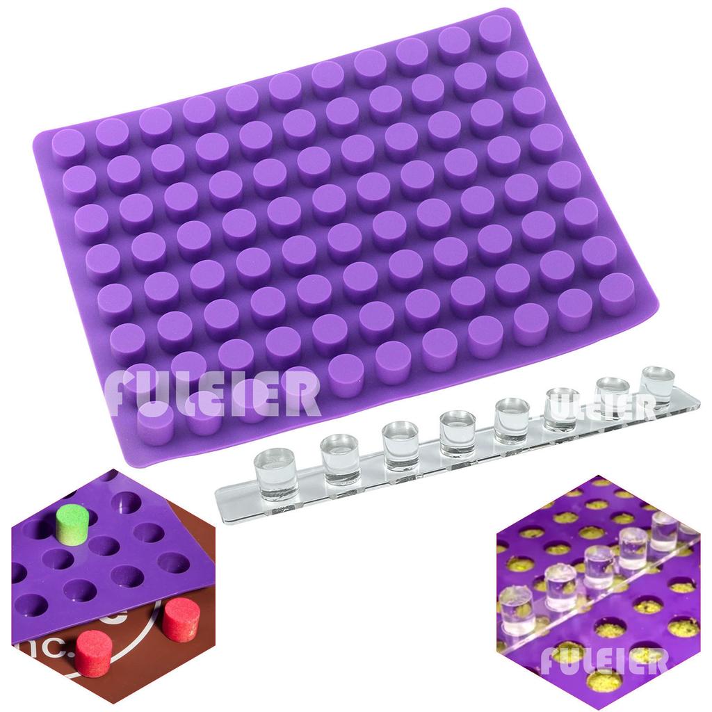 88 Cavities Mini Round Mini Cheese Cakes Molds Baking Silicone Mold for Chocolate Truffle Jelly and Candy Ice Mold