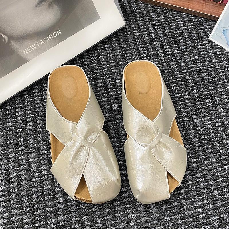

Baotou hollow half slippers women s summer new thick bottom with skirt breathable sandals women s outer wear 40