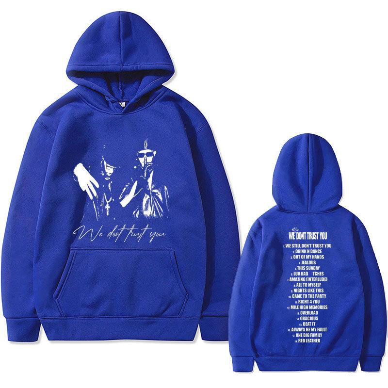 Rapper Metro Boomin and Future We Don't Trust Print Autumn Fleece Hoodie Regular Fit Long Sleeve Clothes Streetwear
