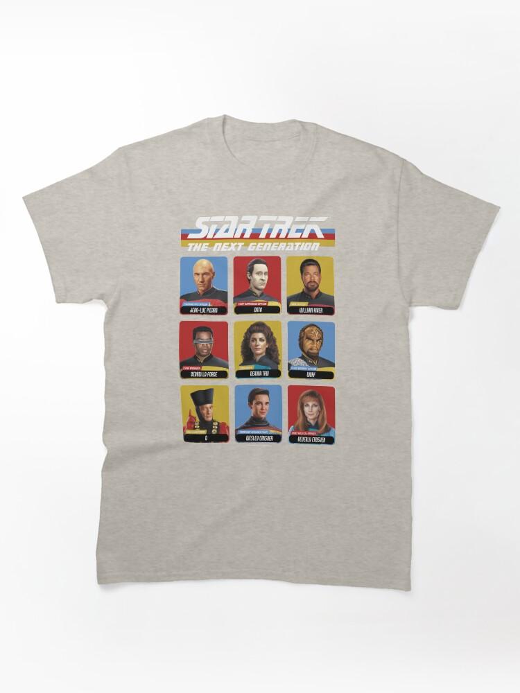 Star Trek The Next Generation Star Trek Next Generation Portrait Panel Poster Classic Unisex T-Shirt