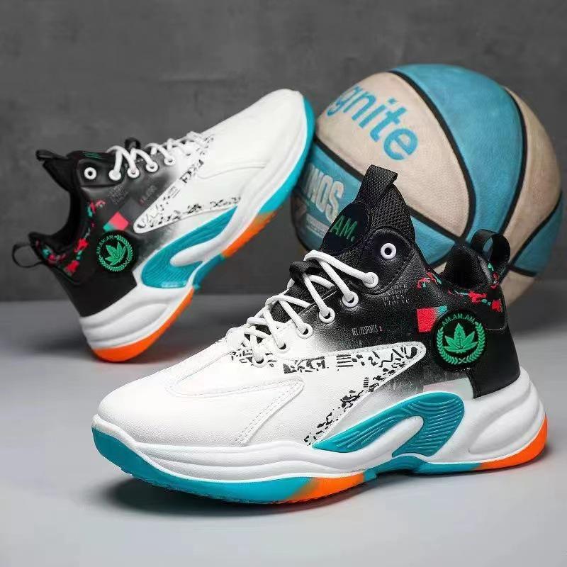 2025 High-Top Leather Basketball Shoes: Breathable, All-Season Sports Footwear for Teens and Men