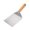 Stainless Steel Steak Spatula Non-Stick Pancake Barbecue Tongs Wood Handle Frying Fish Spatula Rust Resistant Kitchen Tool