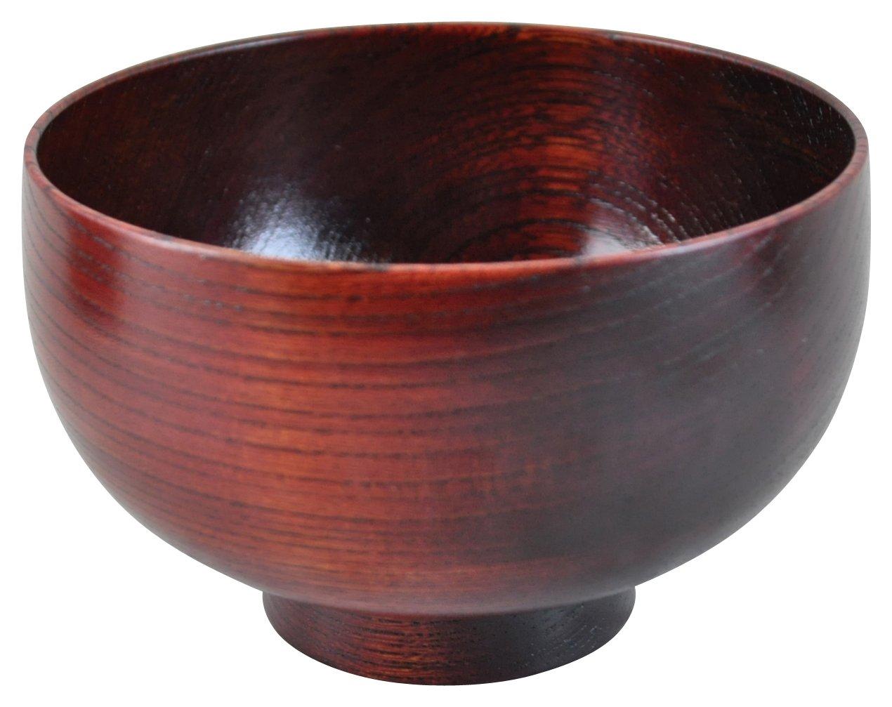 

Hotei soup bowl with red finish