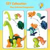 Children's Dinosaur Building Block Toy, Educational Assembly Toy, Dinosaur Theme, Ideal Birthday Gift For Girls Aged 3-8.