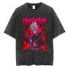 Anime Dandadan Ayase Momo Okarun Graphic T Shirt Men Women Manga Tshirt Washed Cotton Tee Harajuku Male Vintage Casual Tshirt