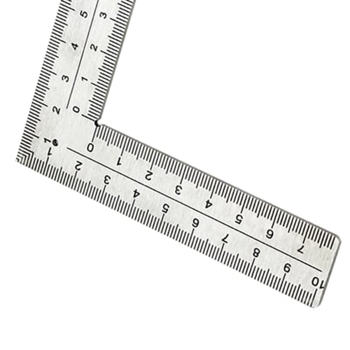 Fenteer L-Shaped Square Ruler, DIY Professional High-Precision Hobby Engineering Woodworking, 10x15cm