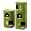 All-Season Wear-Resistant Multi-Layer Cat Tree with Scratching Board and Enclosed Cave.