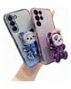 A 54 13 14 34 52 Bär Halter Lanyard Glitter Telefon Fall Für Samsung Galaxy A14 A34 A54 A23 A12 A13 A52 a33 A53 Strap Stand Abdeckung