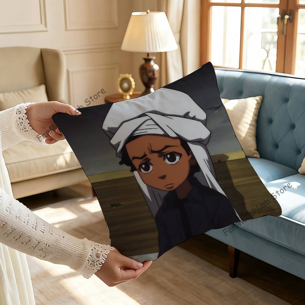 The BBoondocks Cartoon Pillow Case Ultra Soft Skin Friendly Fabric Cloud Like Comfort  Concealed Zipper