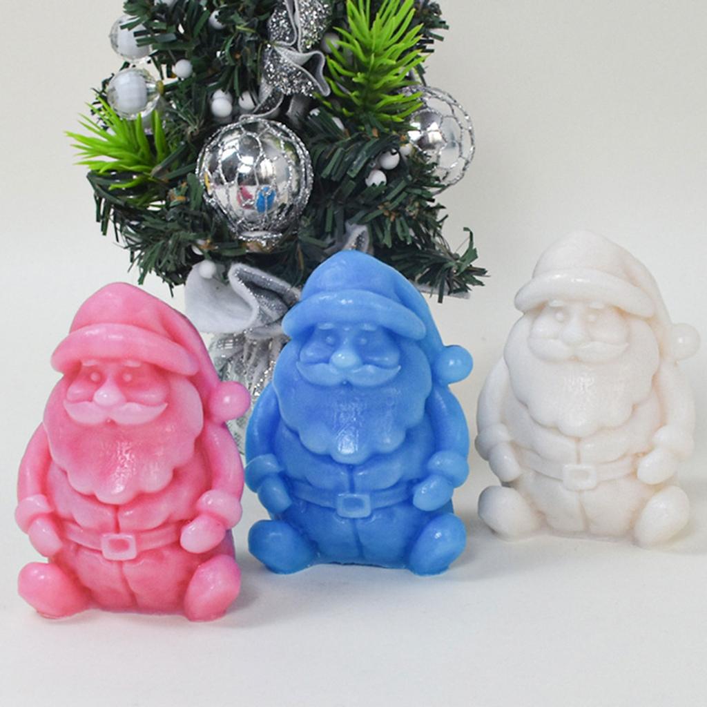 Weihnachten Weihnachtsmann Silikonform Weihnachtsmann Kerzenform zur Herstellung von Kerzen Seife Gips Weihnachtsdekorationen Schokolade