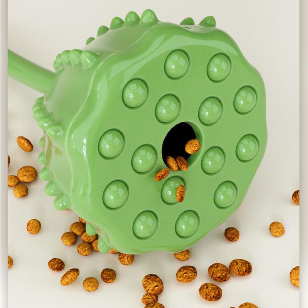 Treat Ball For Dogs Stimulating Reusable Dog Treat Puzzle Reusable Enrichment Game Foraging Ball Plant Design For Large Medium