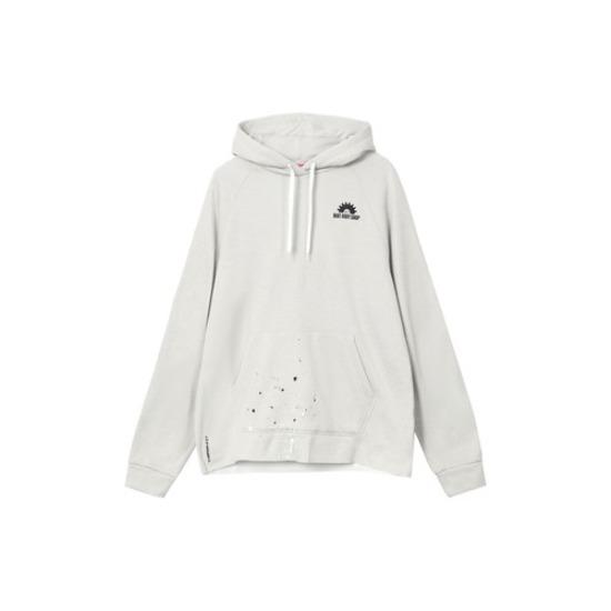 Nike Letter Print Hooded Pullover Sweatshirt DV9907-012 EU S белый
