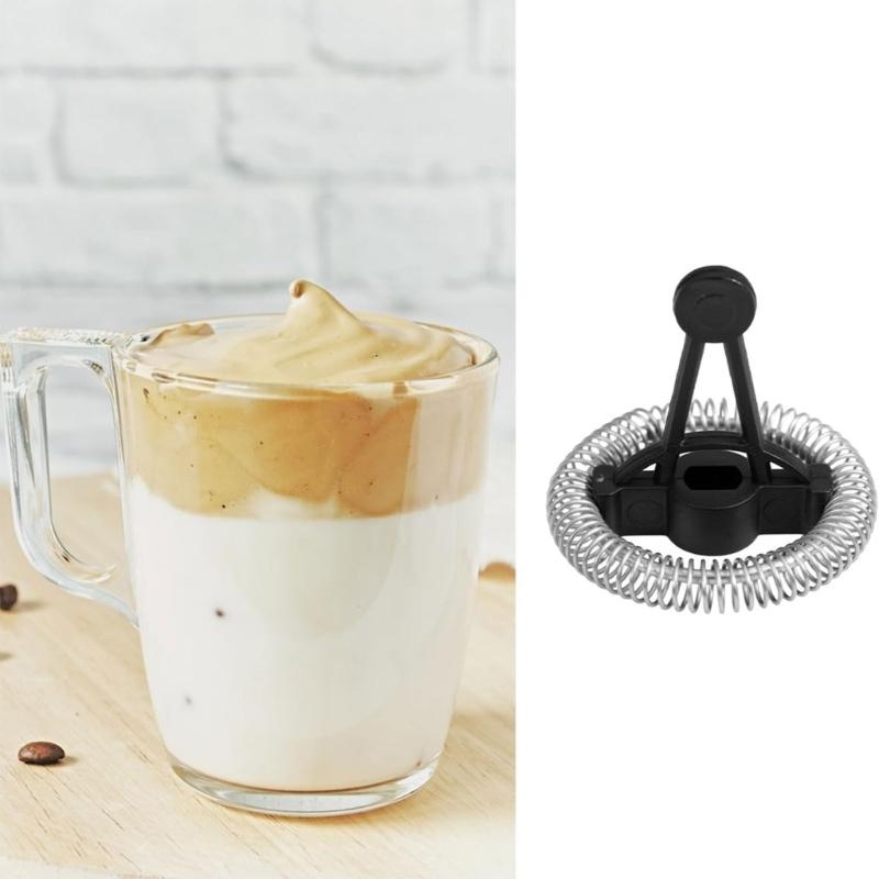 2 Stück Milchaufschäumer Edelstahl-Schneebesenaufsatz Kaffee Backen Multifunktionaler Milchaufschäumeraufsatz für MMF-809-WH