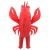 Costume gonfiabile di aragosta per adulti Divertente costume animale di pesce soffiabile Halloween Cosplay Festa Abbigliamento Tuta