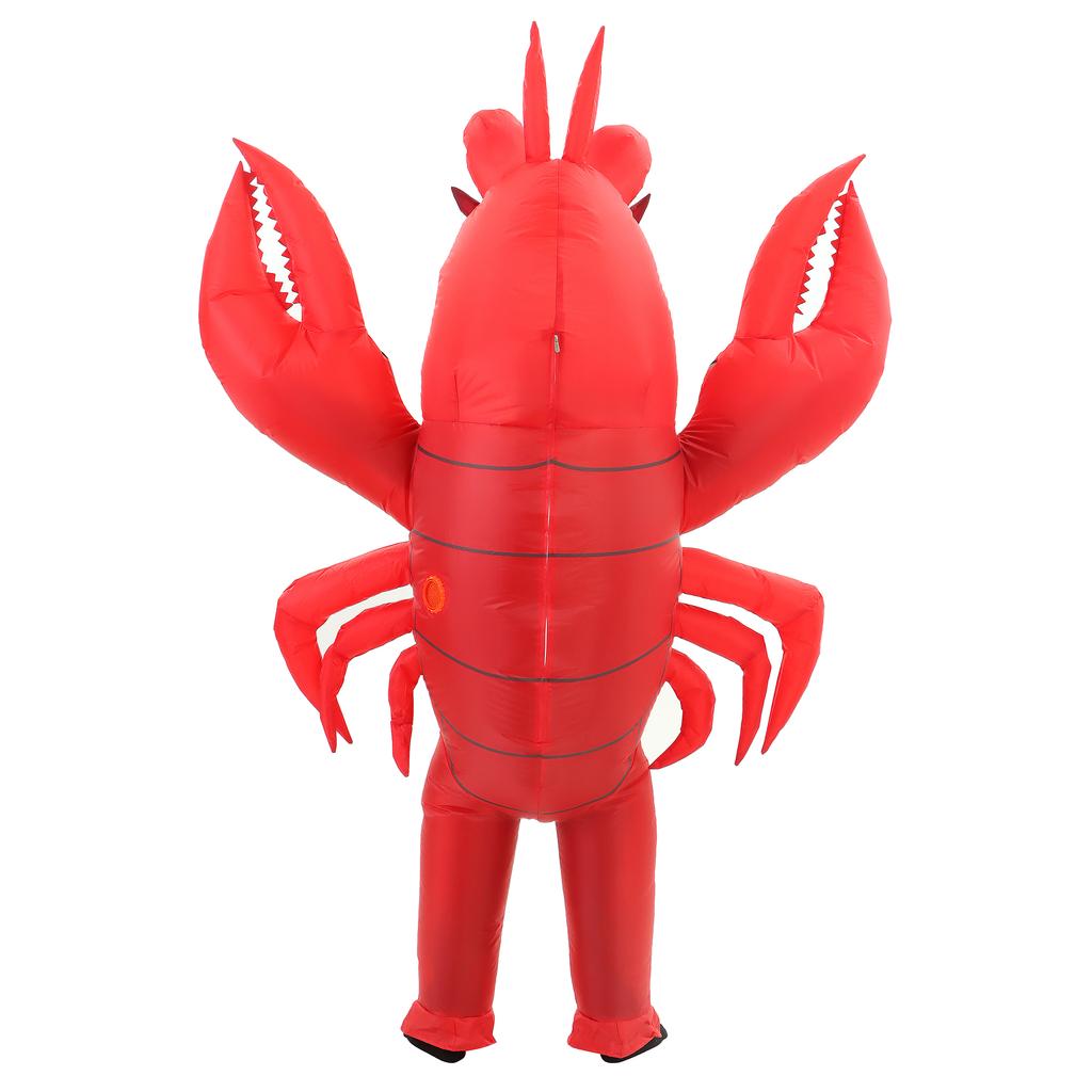 Costume gonfiabile di aragosta per adulti Divertente costume animale di pesce soffiabile Halloween Cosplay Festa Abbigliamento Tuta