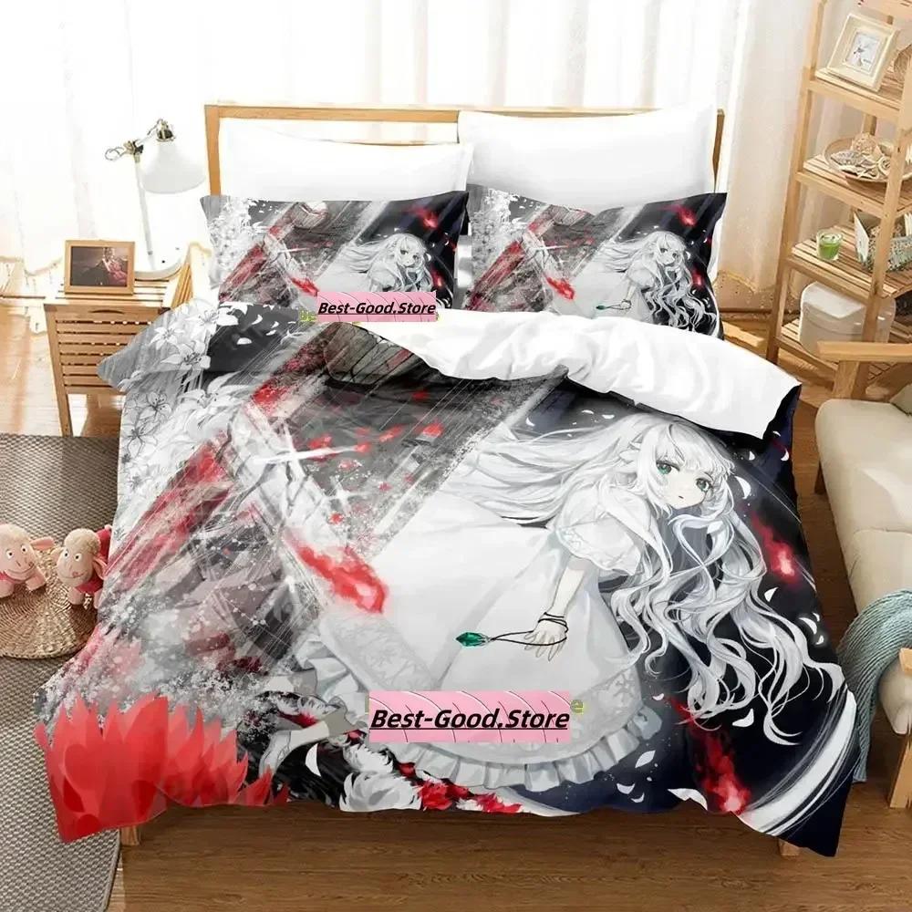 Gamw ENDER LILIES Quietus of the Knights Bedding Set Printed With Pillowcase Bed Duvet Cover Soft Single Double Queen Super King