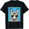 German Shepherd Portrait Pop Art GSD Dog with Sunglasses T-Shirt