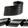 90cm Trunk Protector Strip Set 2pcs Carbon Fiber Black Rubber Anti-Collision Guard for Car Rear Bumper Loading