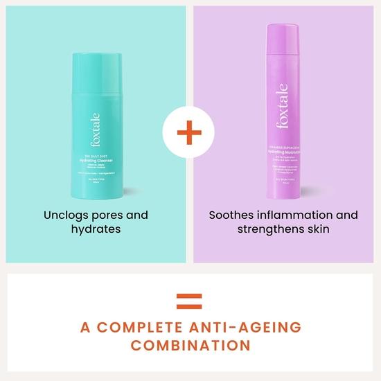 Foxtale Hydration Skin Care Kit | Cleanser Face Wash- 100ml | Pore Cleansing, Dirt Control, Barrier Repair | Women, Men | All Skin Types
