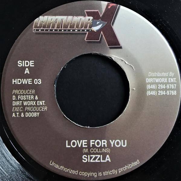 

7inch Record SIZZLA ICE Love For You Greatness HDWE03 Dirt Worx Enter 2004 Jamaica Reggae Ska Dub Used
