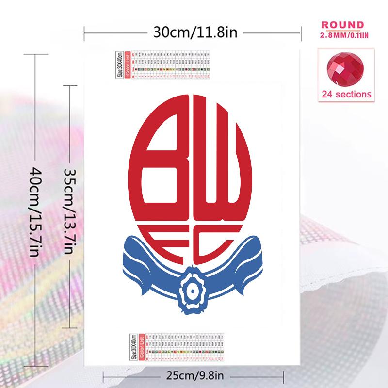 Bolton 100% Round Full Drill 5D DIY Diamond Painting Embroidery Cross Stitch Rhinestone Décor