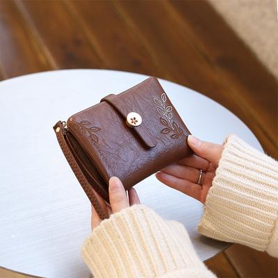 Ladies' Mini Key Bag Girls' Change Multi Slot Folding Wallet