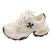 Trendy American popular white platform dad shoes women's 2025 new spring versatile height-increasing lightweight sports shoes