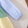 Mädchenkleid Kinderbekleidung Herbst Neue Mode Regenbogenfarben Passend Lässig Gestreift Bedruckt Langärmeliges Kleid