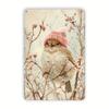 Vintage Metal Wall Art Bird Poster for Bar Decor