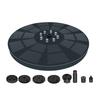 Solar Fountain Pump 3W Solar Powered Outdoor Bird Bath Fountain 7 Spray Patterns Water Pump with