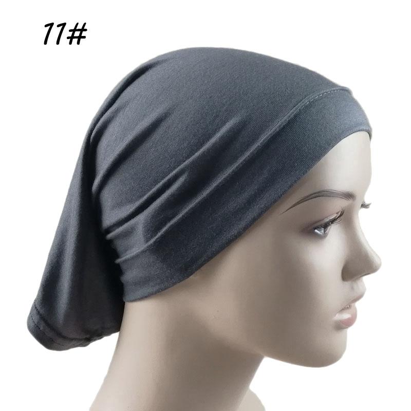 Muslim Underscarf Turban Hijab Ninja Inner Hat Women Chemo Cap Hair Loss Cover Beanie Bonnet Headwear Stretch Head Scarf Wrap