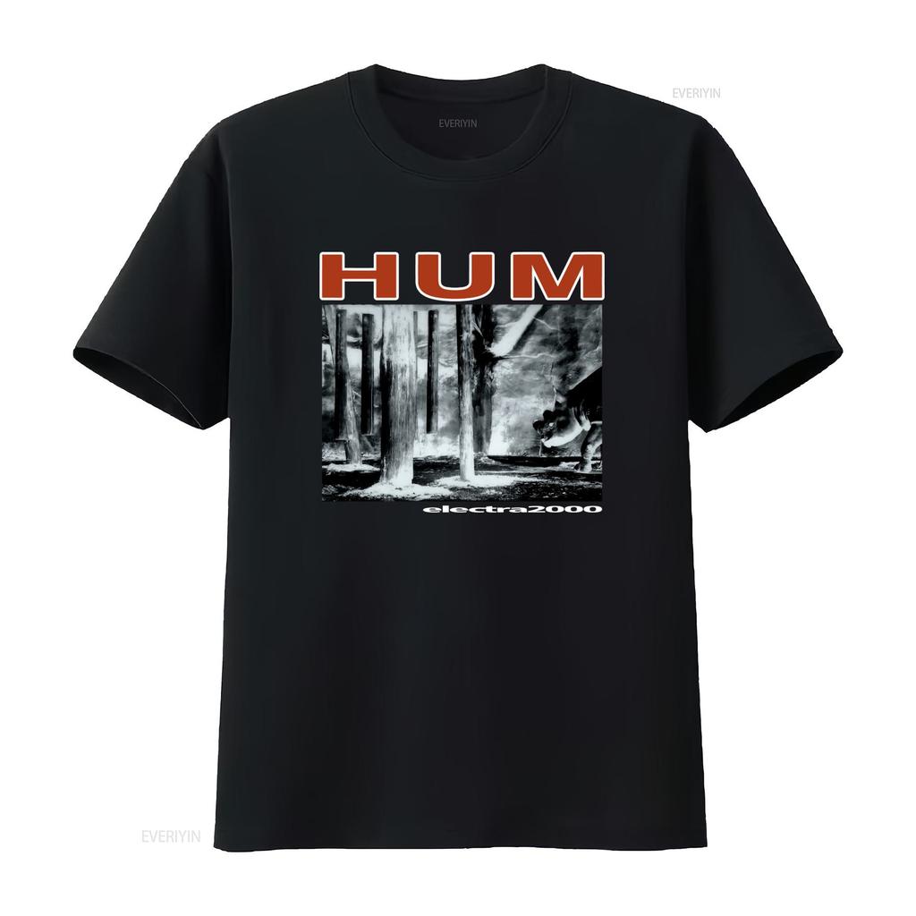 Hum Electra 2000 Vintage Style T Shirt Unique Print for Rock Fans vintage Washed Comfortable Versatile Stylish Soft fashion