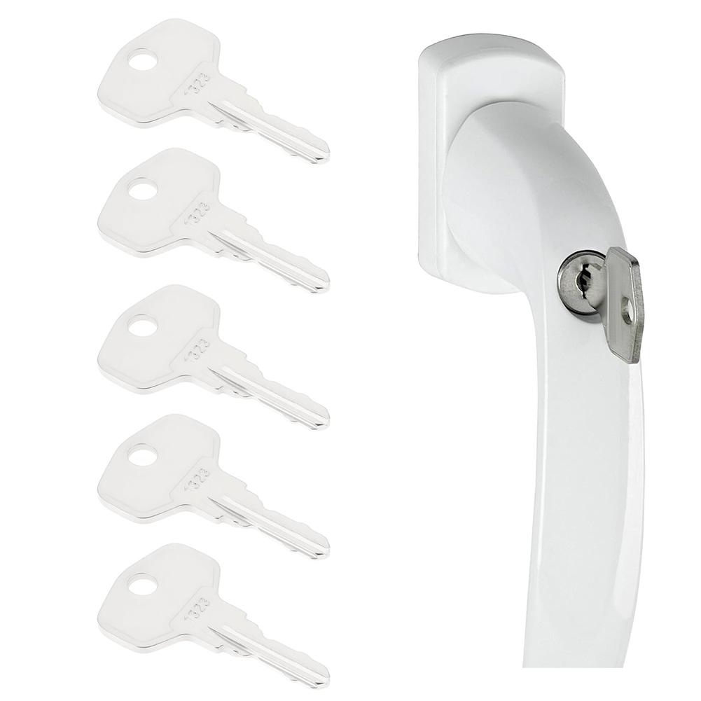 5 Pack Window Lock Handles Key UPVC Code 1323 Window Handle Wrenches For Hoppe Window Lock Handles Hardware Tool Accessories