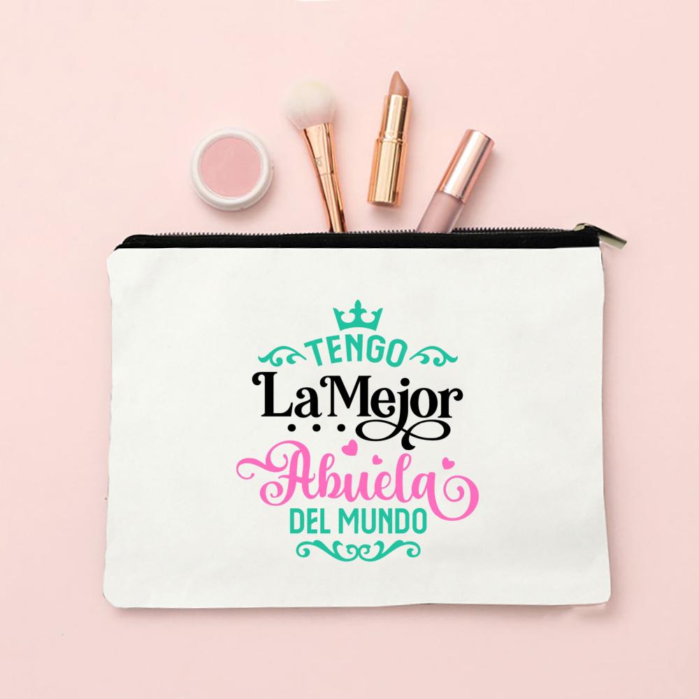 My Grandmother Is The Most Beautiful Print Makeup Bag Baby Announcement Cosmetic Bags Pregnancy Reveal Toiletry Bag for Grandma
