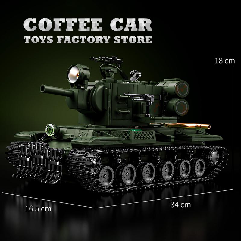 Non-Toxic New Heavy Tank V2 Building Bricks Ww2 Military Panzer Moc Blocks Puzzle Toys Army Soldier Armored Cars Model Birthday Gifts Diy