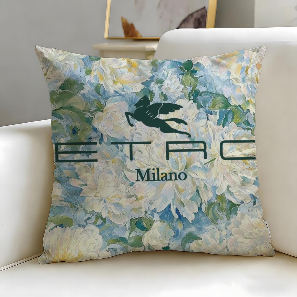Classic Fashion Brand Etro Cushion Cover Soft & Easy-Wash Pillow Case – Versatile For Couch, Bed, Travel And Office