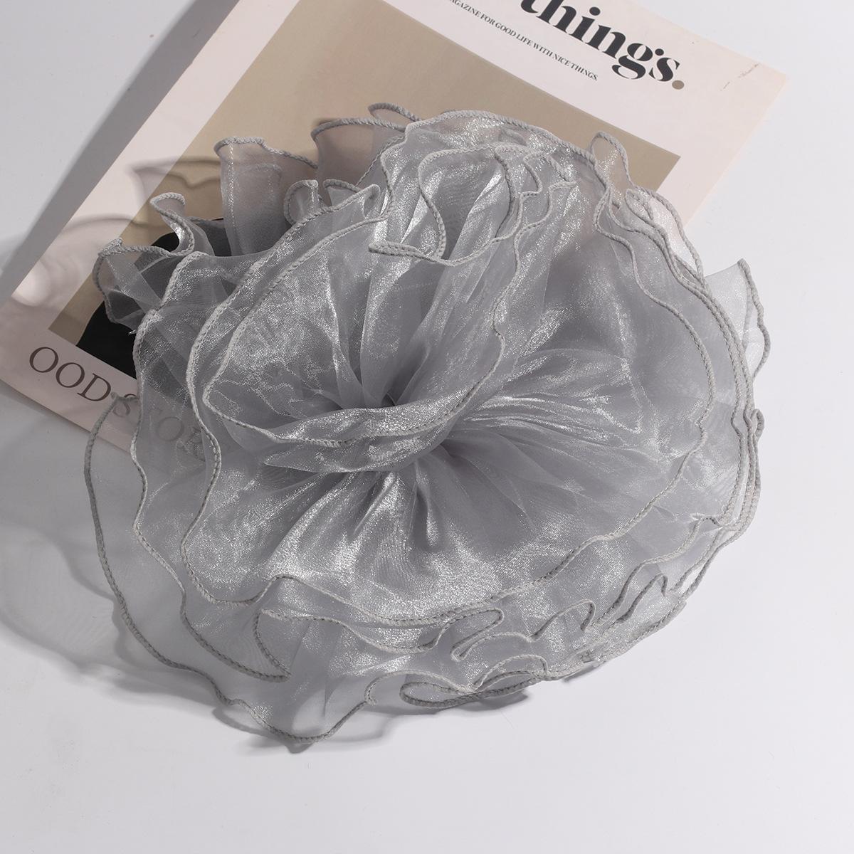 

Преувеличенная большая брошь-цветок из ткани 3D аппликация на одежду своими руками нашивка на одежду сценическое представление