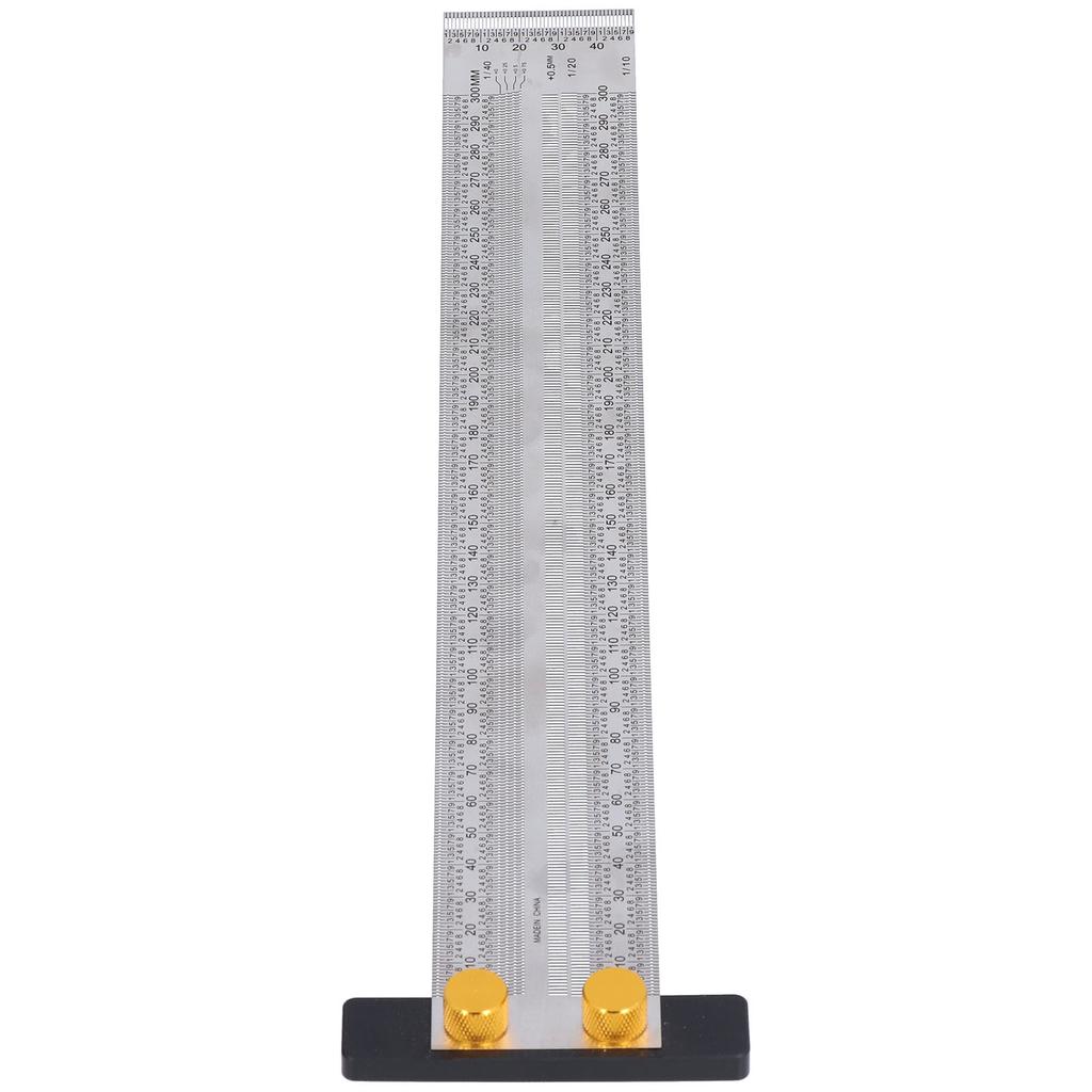 Marking Scale Exquisite Accurate Portable Convenient Sturdy Multifunctional Tshaped Hole Ruler(200mm )