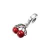 Fits Europe Bracelet Femme 925 Sterling Silver Cherry Fruit Dangle Charm Beads for Women DIY Jewelry Making Berloque 2022 New