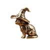 Solid Brass Copper Cat Ornament – Desktop Tea Ceremony Pet