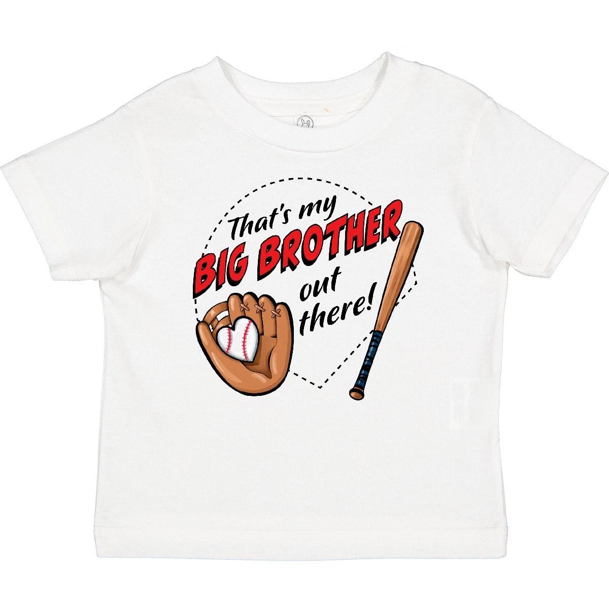 

Inktastic That s My Big Brother Out There- Baseball Baby kids boys T-Shirt Sports Family 140