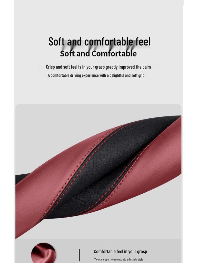 Ideal L8/L9/ONE Steering Wheel Cover: Original Car Color, New Energy Vehicle Interior Accessory.