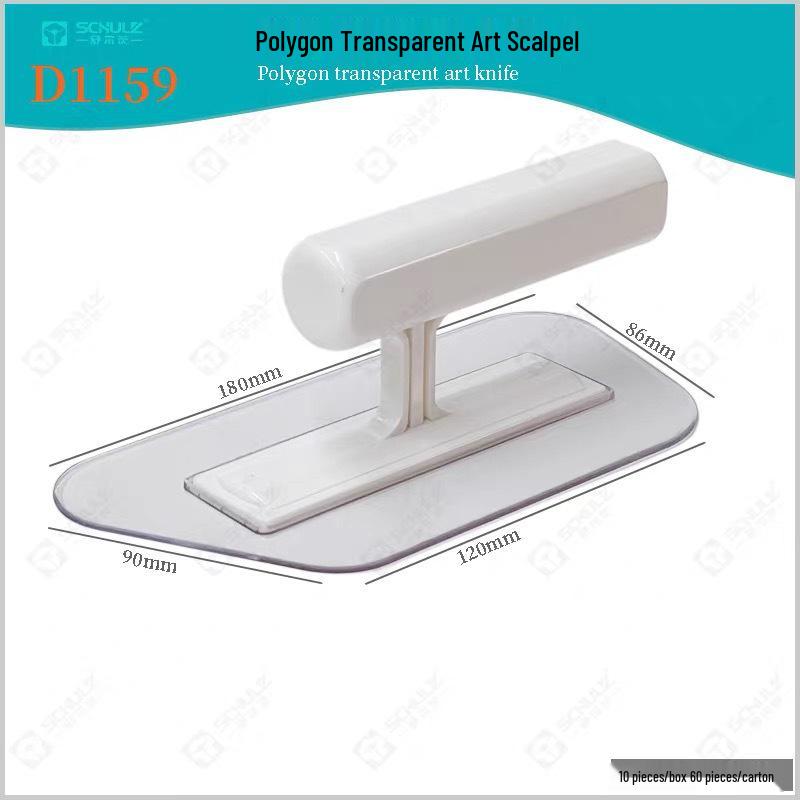 Artistic Polygon Plastic Putty Knife for Textured Paint & Stone Sanding