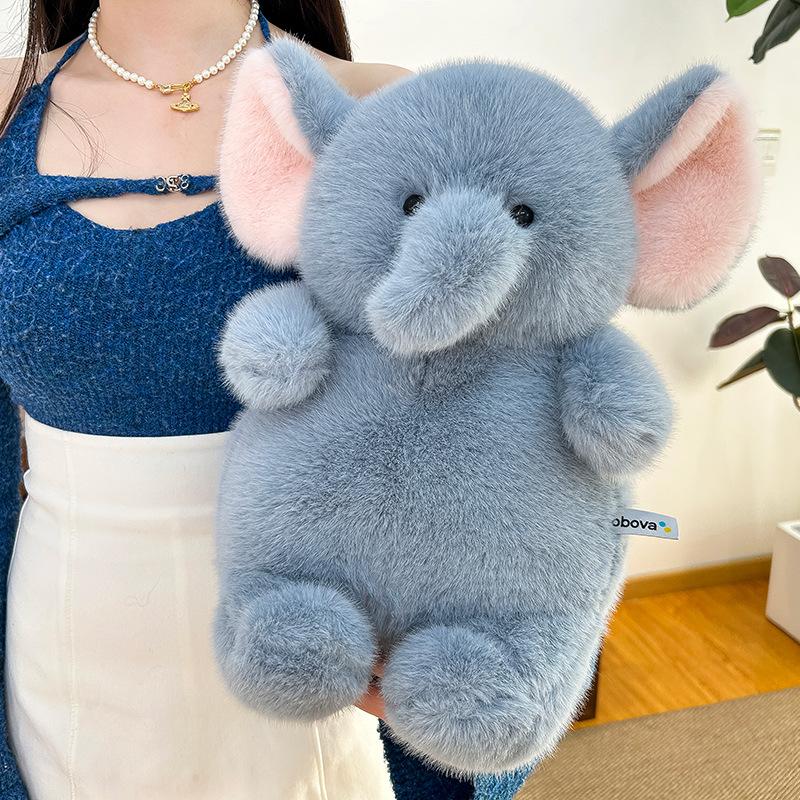 Cute Dundo Panda Plush Toy Cradle Machine for Pink Pig Doll Children's Sleeping Elephant Pillow