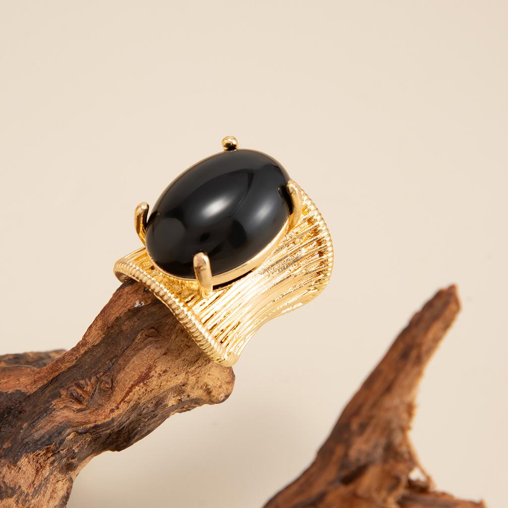 DIEZI Fashion Resin Acrylic Geometric Finger Rings For Women Girls Men 5 Colors Irregular Knuckle Gem Stone Joint Ring Jewelry