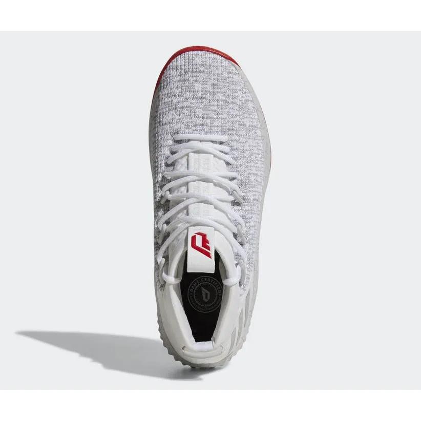 adidas Dame 4 'Rose City' (Unisex) White / Grey-Light Scarlet Basketball Shoes CQ0471