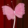 50cm Big Size Wedding Butterfly Ornament Large Simulation Hanging Gauze Butterfly  Wedding Scene