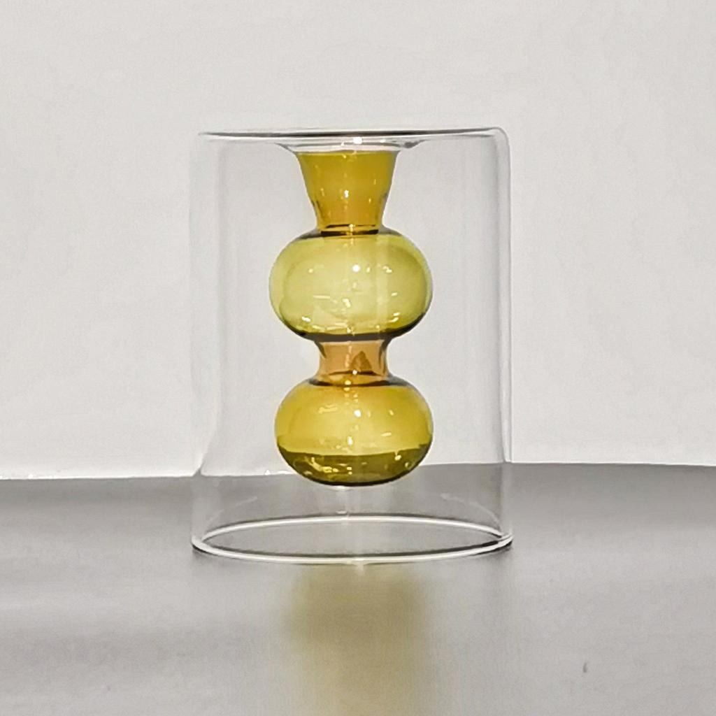 Hydroponic Plant Vase Modern Glass Vase Aromatherapy Bottle for Living Room Bedroom